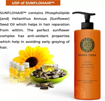 Daily Shampoo for Men & Women with sunflower