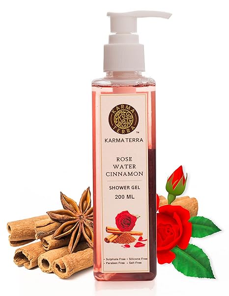 Rose Water Cinnamon Shower Gel Body Wash